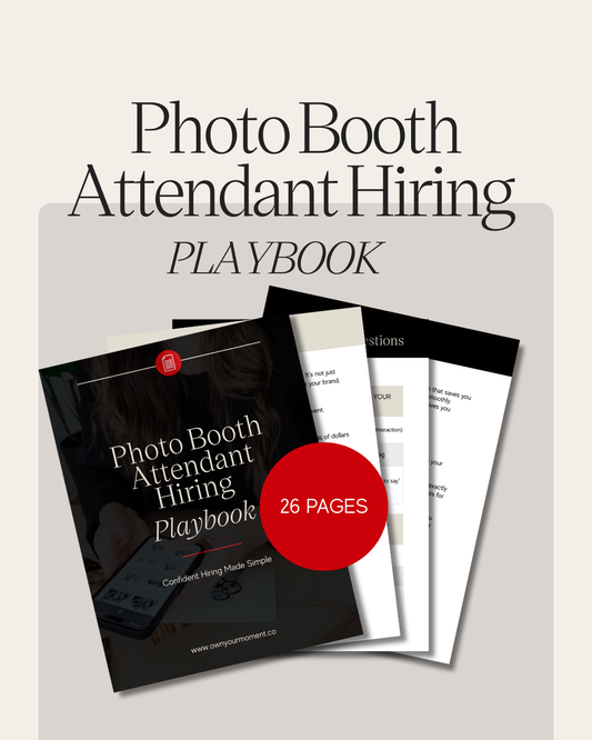 Photo Booth Attendant Hiring Playbook